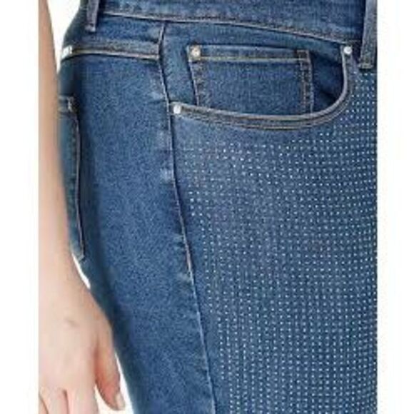 NC International Concepts size 16 Bling-Front Skinny Jeans (Indigo) - Picture 3 of 15